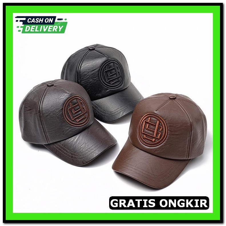 Bisa Cod Baseball Cap : Topi Baseball Topi Golf Topi Pria Gaul Keren I Topi Kulit Pria Topi Baseba