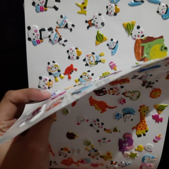 

Kikykoo album buku sticker / buku koleksi sticker anak dress up bongkar pasang / busy book sticker