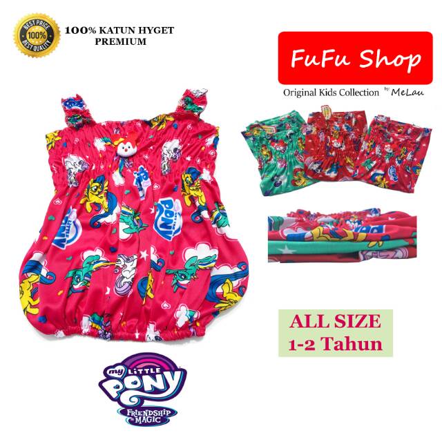 Setelan anak little pony/setelan anak perempuan/baju little pony/daster anak/littlepony