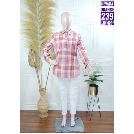 FILLYS : KEMEJA NEVADA ORI ORIGINAL BRAND MATAHARI RAMAYANA BAHAN KATUN WANITA LADYS SIZE SML XL