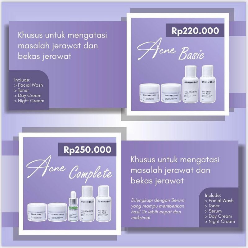 Oshin beauty Acne series