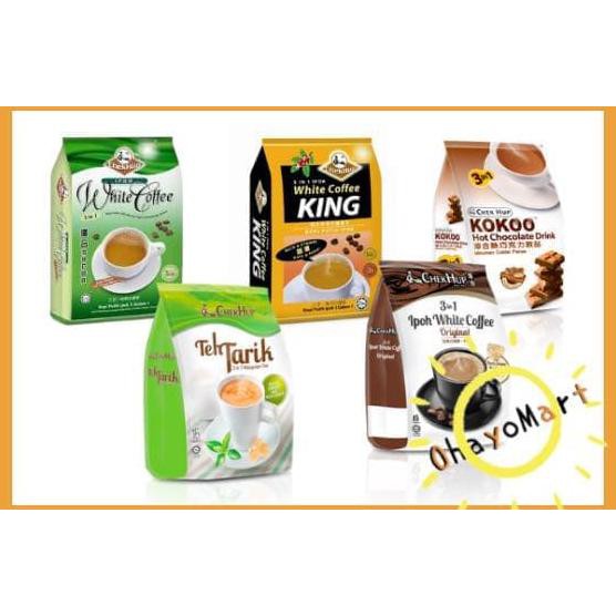 

Chekhup White Coffee - king - kokoo - 3in1 - less sweet - teh tarik