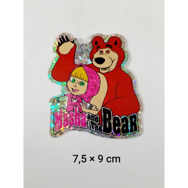 

STIKER GRAFTAC HOLOGRAM MASHA & THE BEAR ukuran kecil