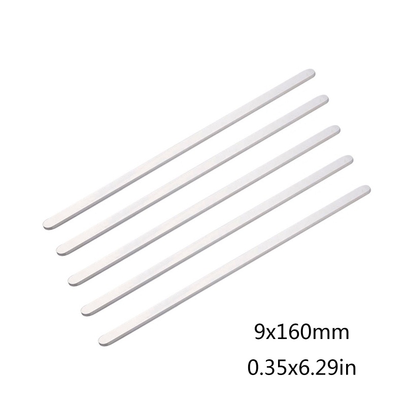 Siy 5pcs Gelang Tangan Metal Stainless Steel Polos Untuk Wanita