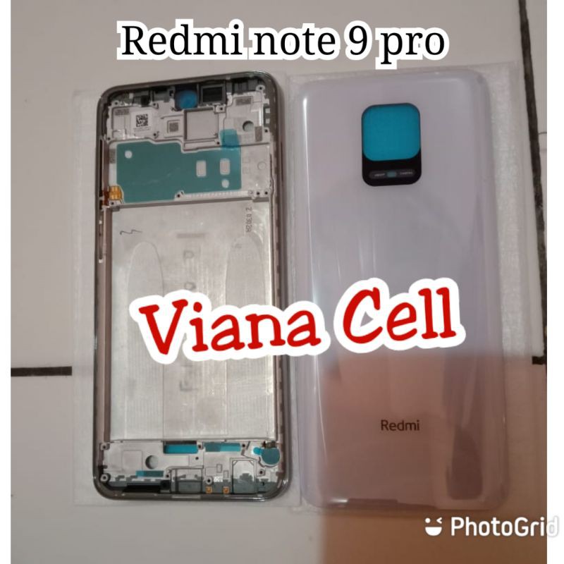 FRAME LCD BACKDOOR FULLSET XIAOMI XIOMI REDMI NOTE 9 PRO ORIGINAL