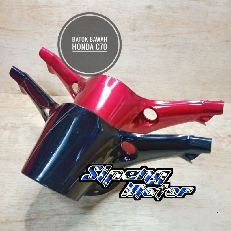 BATOK TOTOK KEPALA BAWAH HONDA C70 OLONG WARNA HITAM MERAH - Body Motor