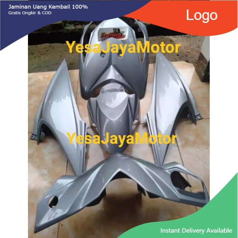 Full Body Halus Honda Beat Karbu Warna Silver Tahun 2008-2012