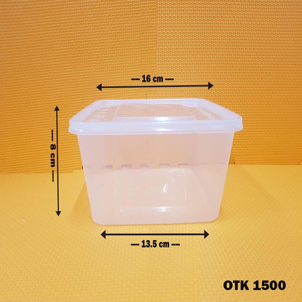 THINWALL PERSEGI 1500ML ISI 25 PCS - KOTAK MAKAN TAHAN PANAS - FOOD CONTAINER SURABAYA KOTAK PLASTIK