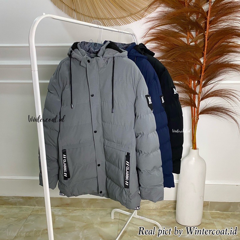 Winter coat men jaket gunung pria import hangat Jerome big size jumbo cowok jacket mantel hiking