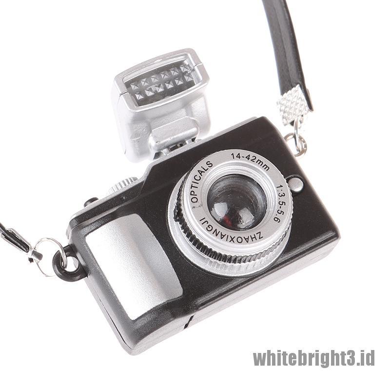 (white3) 1pc Miniatur Kamera Mini Untuk Dekorasi Rumah Boneka