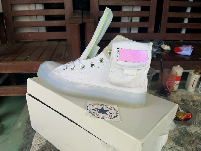  Converse  x  Lay  Zhang  Chuck 70 Hi White Tint Blue Shopee 