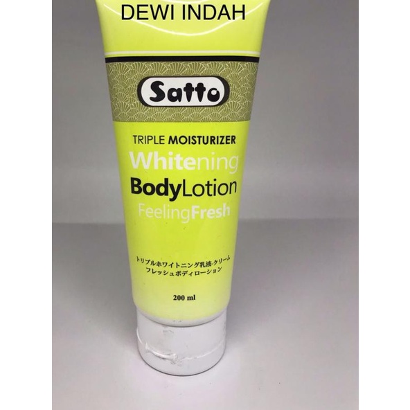 ♝ Satto triple moisturizerwhitening body lotion feeling fresh ◘