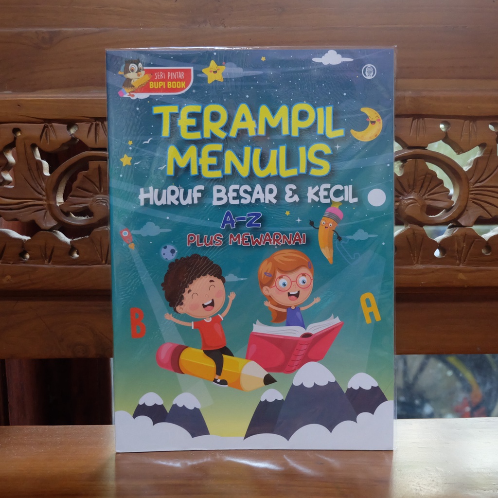

TERAMPIL MENULIS HURUF BESAR DAN KECIL A-Z - Buku Aktivitas Anak Terampil Menulis Huruf Besar & Kecil A-Z Plus Mewarnai