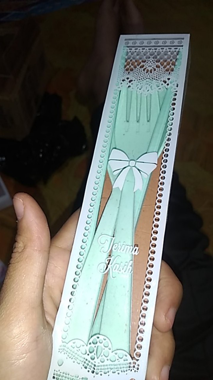 Souveniir Sgs Sendok Garpu Sumpit Melamin Import Kemas Mika