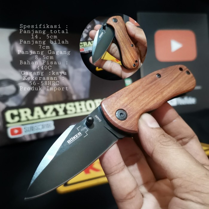 BERKUALITAS Pisau Survival Mini Boker Clasic DA66 / SURVIVAL KIT / PISAU SURVIVAL CAMPING