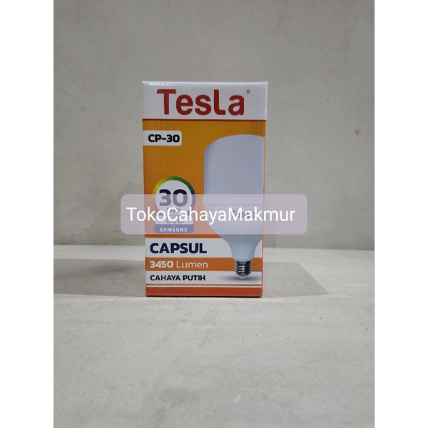 Lampu LED Bohlam Capsul 30w 30watt Tesla Cahaya Putih Hemat Energy