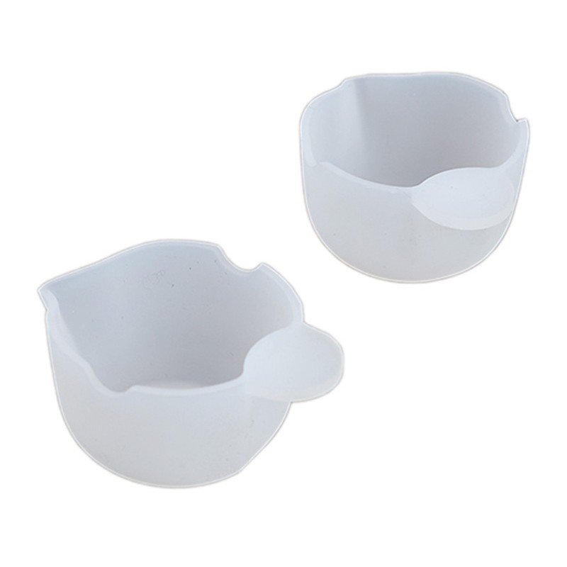 1 Set Gelas Ukur Reusable Bahan Silikon Untuk Membuat Perhiasan Diy