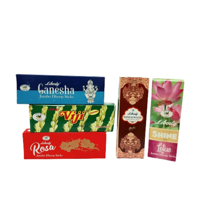 Dupa India Jumbo Dhoop Sticks Liberty Viji 1s Pack