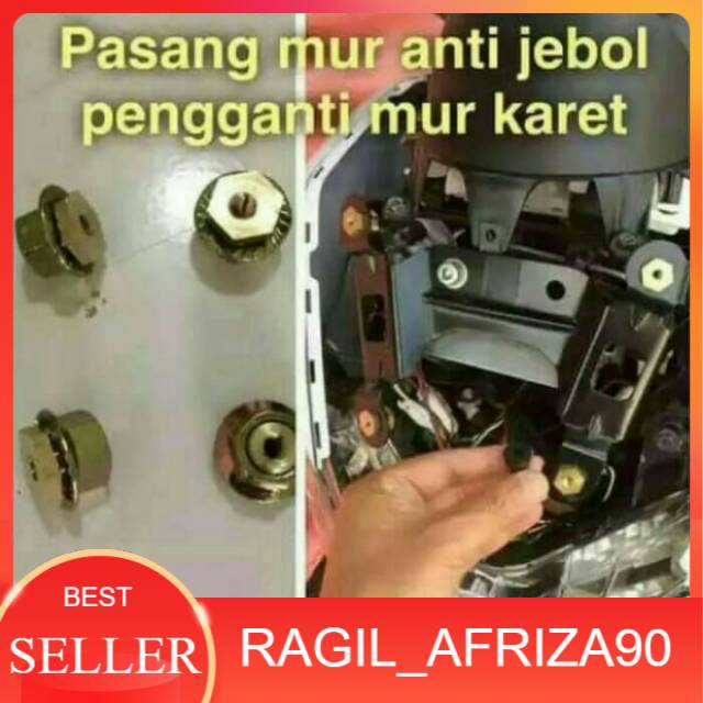 Walnut mur pengganti karet windshield NMAX anti jebol