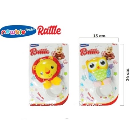 Mainan Bayi Boneka Rattle Karakter Newbie Tech