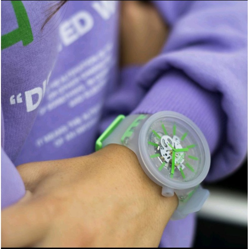JAM TANGAN PRIA SWATCH SO27E104 BIG BOLD GREENINJELLY ORIGINAL