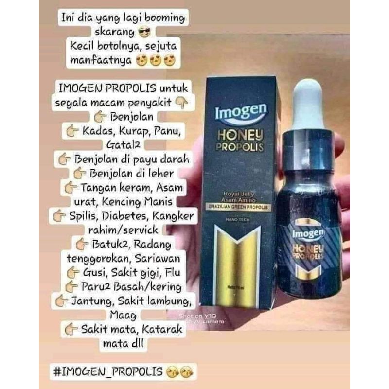 IMOGEN HONEY PROPOLIS PEMBELIAN PER-BOTOL | MEMBER ASLI IMOGEN
