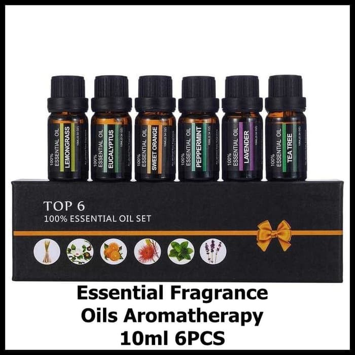 Set Essential Fragrance Oils Aromatherapy 10ml 6PCS RH 06