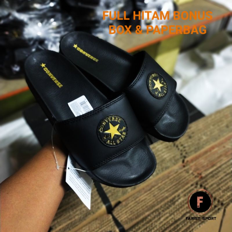 SANDAL KASUAL GRED ORI CONVERSE GOLD SLIDE 100%