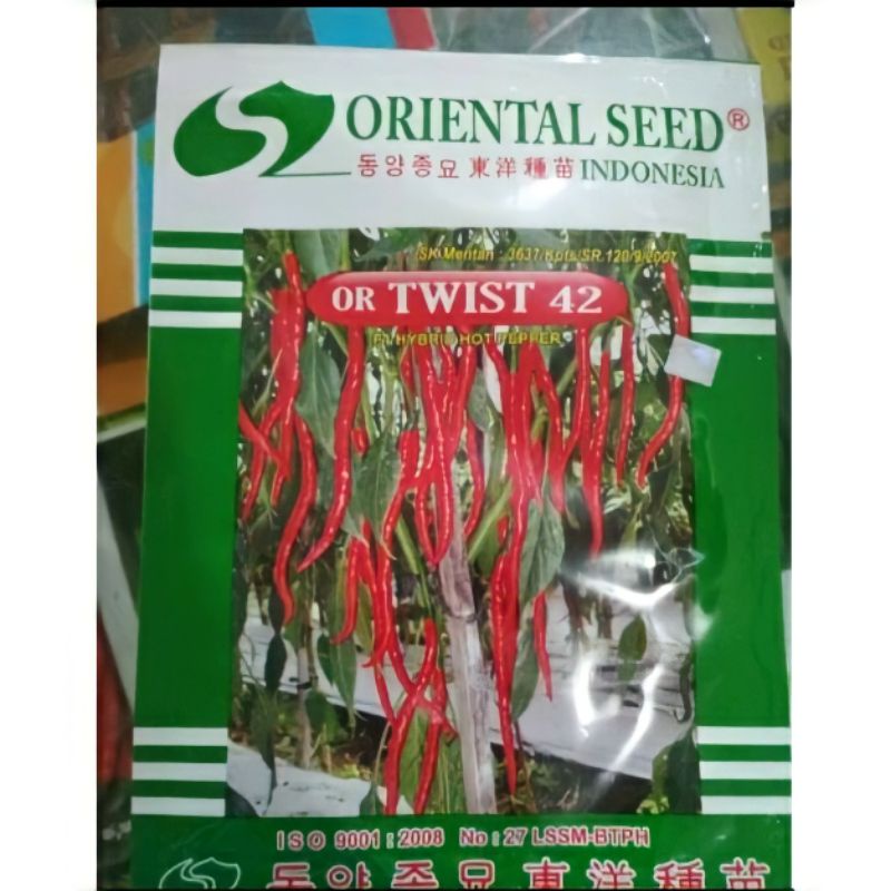 benih bibit cabe keriting berkualitas TWIST ⁴² BENIH TERBAIK ISI 10 GRAM