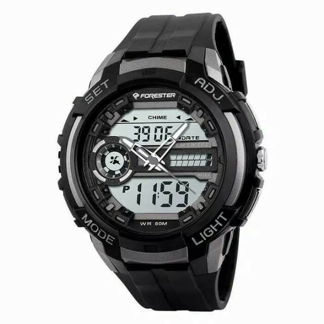 JAM TANGAN FORESTER JTF 1007 DIGITAL ANALOG WATCH CR2016/SR