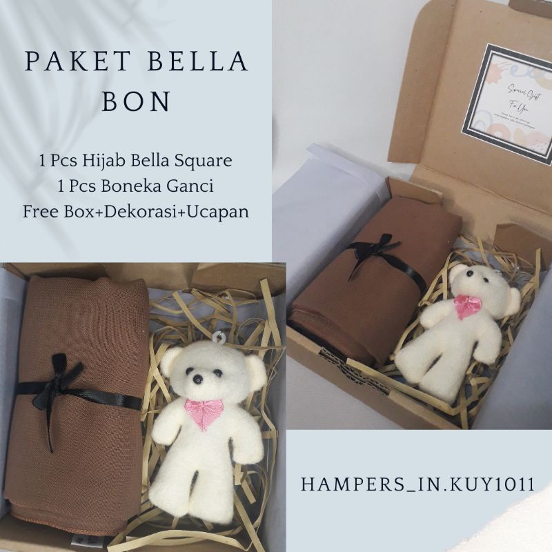 Hampers Ulangtahun Hijab Segiempat Bella Gift Box Hampers Kado Ulang Tahun Kado Wisuda Hadiah Birthday