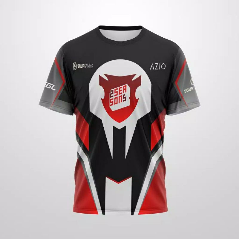 Baju Kaos T-shirt Jersey Gaming E-sport Custom Full Print