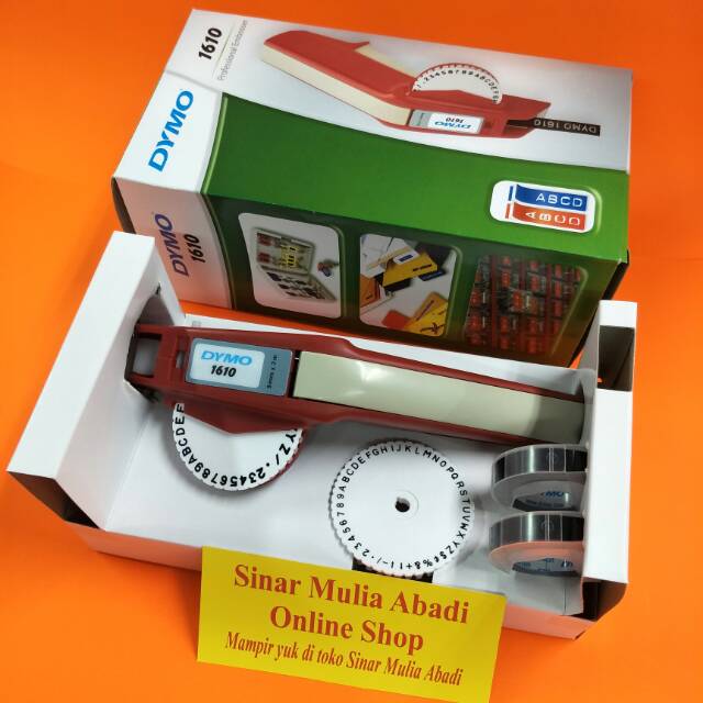 

Mesin Dymo 1610 FREE 2 rol Refil / Embossing Label Dymo / Alat Embos Label Dymo