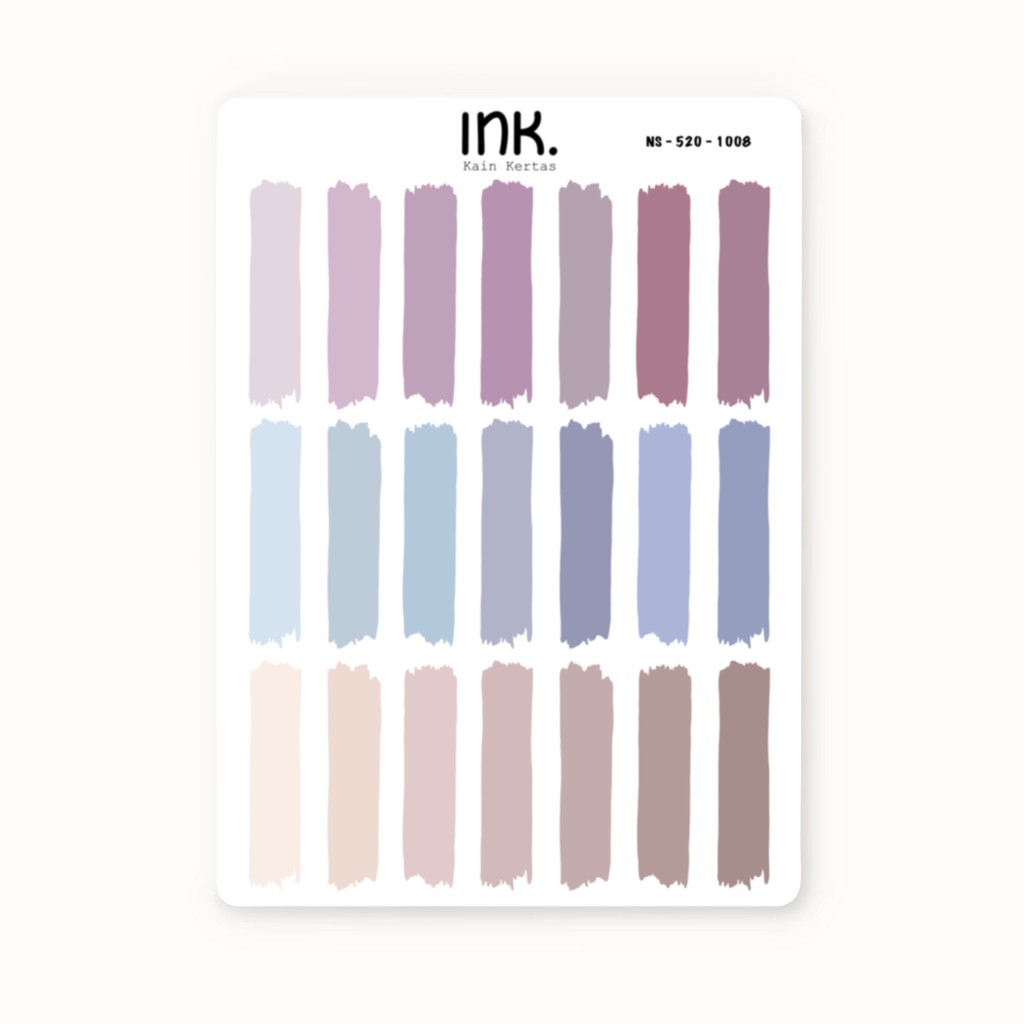 

Thin Swatches Sticker - Journaling Sticker (NS-520-1008)