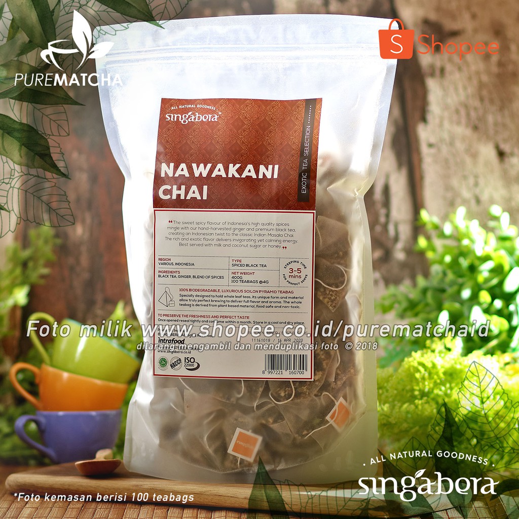 

Singabera Teh Premium Indonesia - Singabera Nakawani Chai Tea 100tb Indonesian Tea