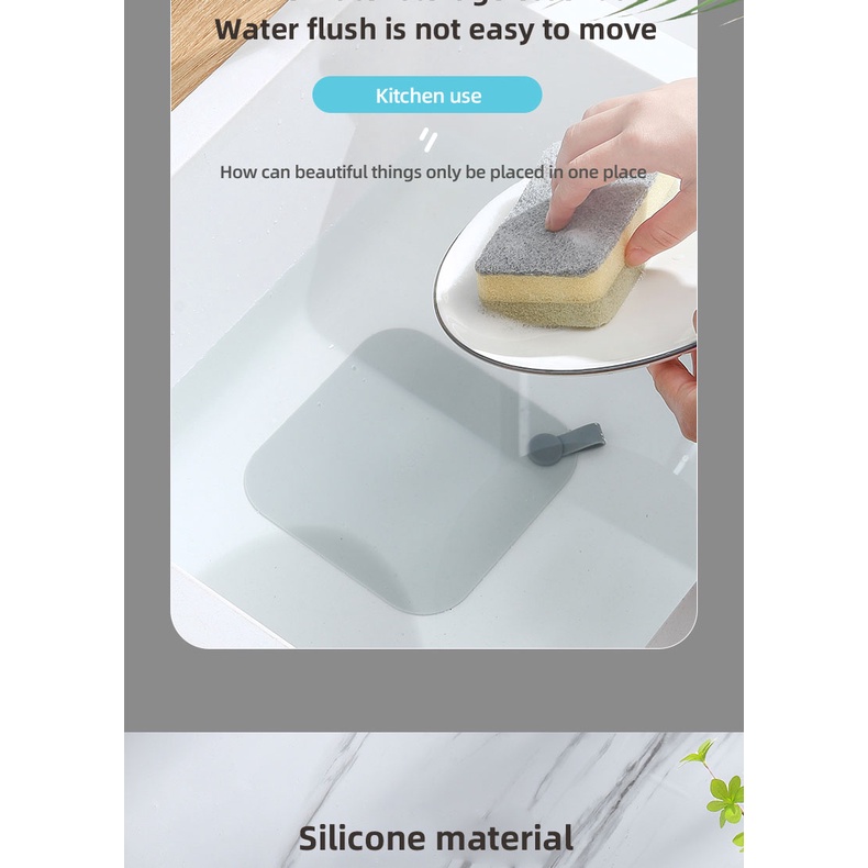 ECOCO Floor Drain Deodorant Mat Transparent - Penutup Lubang Saringan Got Kamar Mandi Silikon Transparan Anti Bocor Bau Kecoak