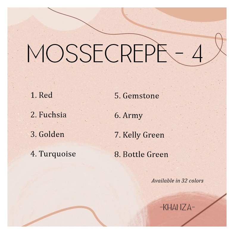 PART 4 - KAIN MOSSECREPE / MOSSCREPE MURAH BAHAN TUNIK GAMIS ATASAN WANITA