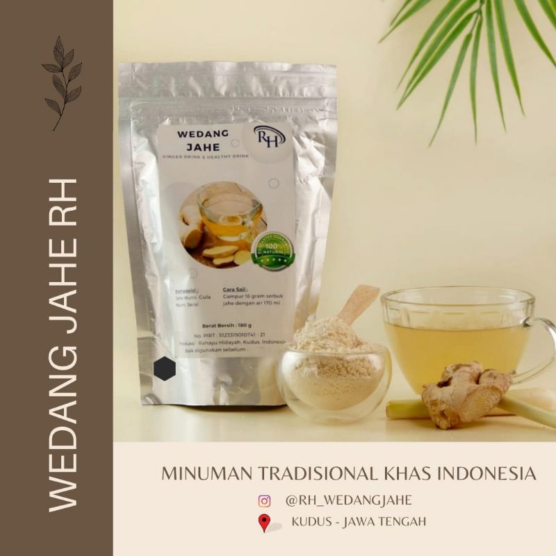 

WEDANG JAHE RH ORIGINAL l JAHE SERBUK l RH WEDANG JAHE l JAHE INSTANT l MINUMAN TRADISIONAL l MINUMAN KESEHATAN