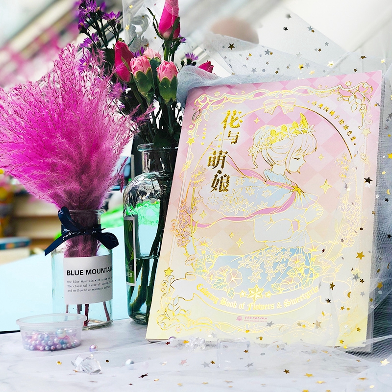 Buku Mewarnai Desain Bunga Secret Garden Gaya China Untuk Anak Perempuan / Dewasa-2