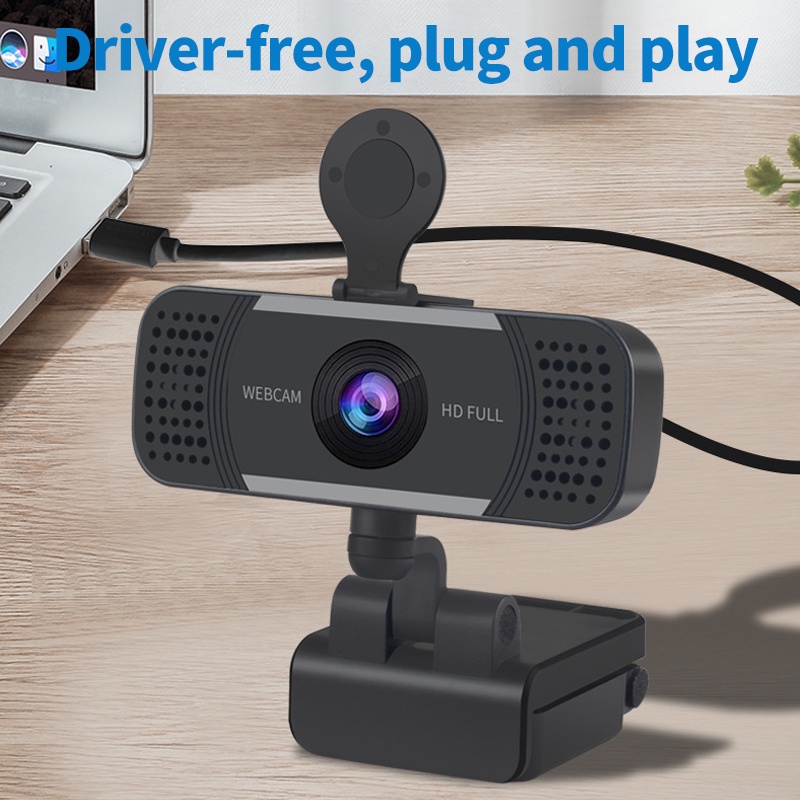 Webcam HD 1080P With Microphone Tripod Rotatable Cameras for Live Broadcast