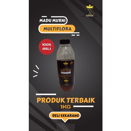 

MADU LOVITA ASLI MURNI multiflora Raw Honey Bee Honey 100% 1KG