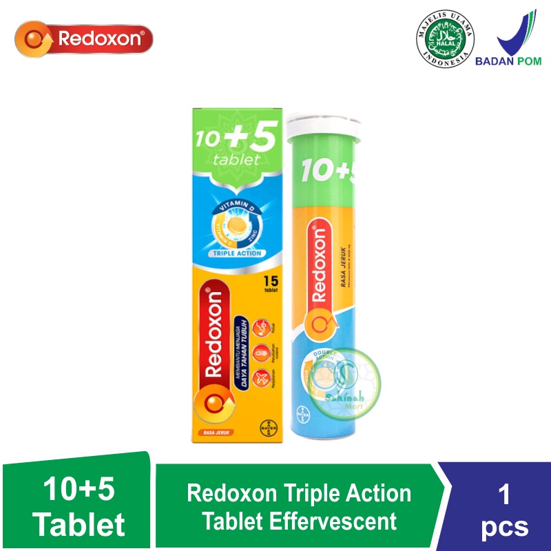 Redoxon Triple Action Tablet Effervescent (10+5 Tablet)