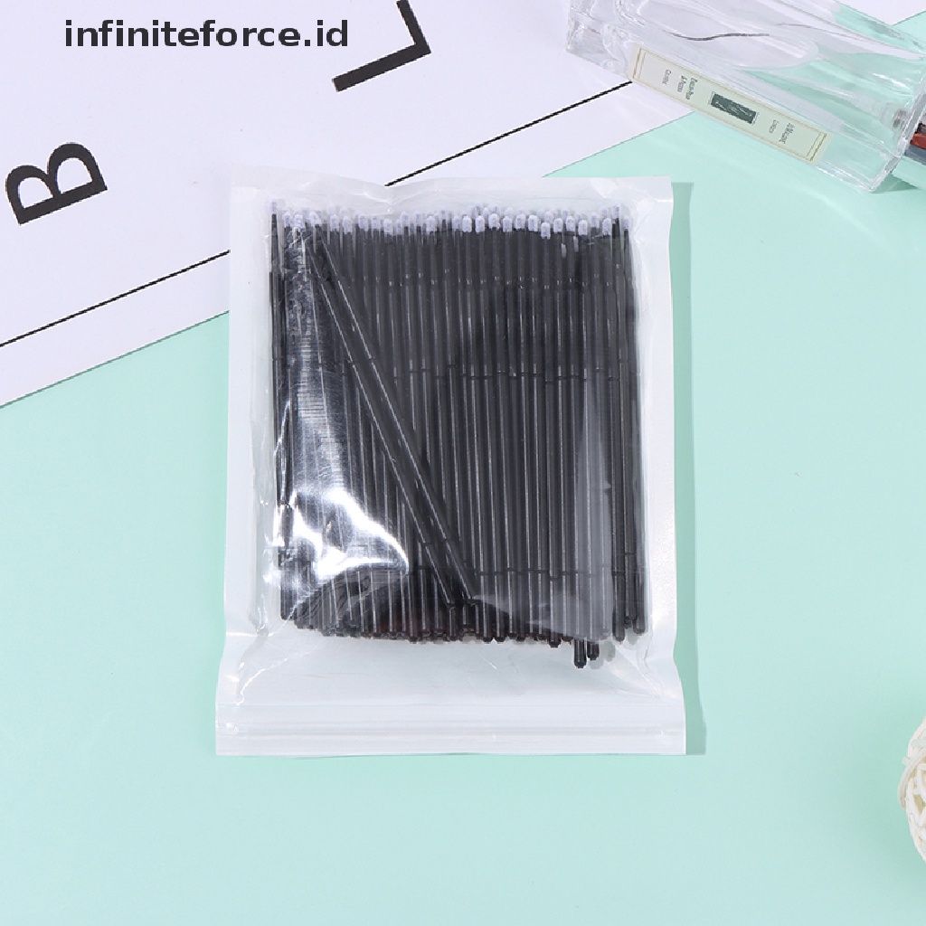 (Infiniteforce.Id) 100pcs / Set Brush Maskara Sekali Pakai Untuk Makeup / Kosmetik Wanita