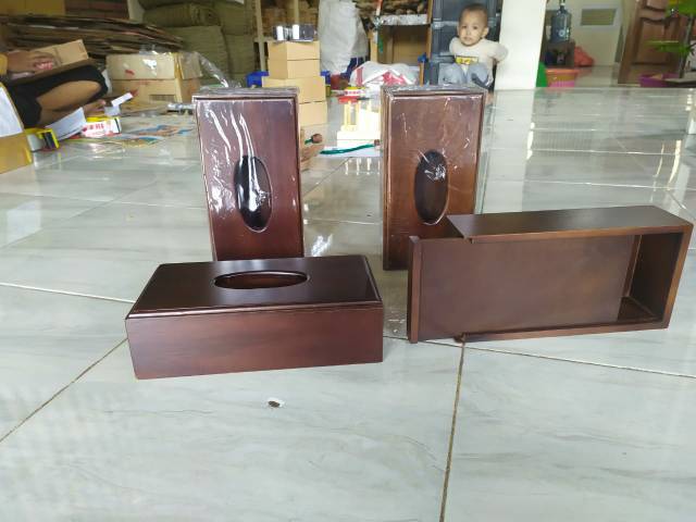 Walnut Tissue Box / Kotak Tisu Kayu / Tempat Tissue / Tissue Box Kayu