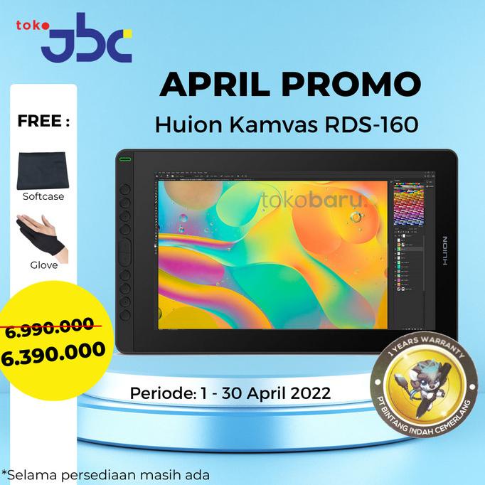 Jual Huion Kamvas 16 (2021) l Drawing Display Tablet Huion Kamvas16