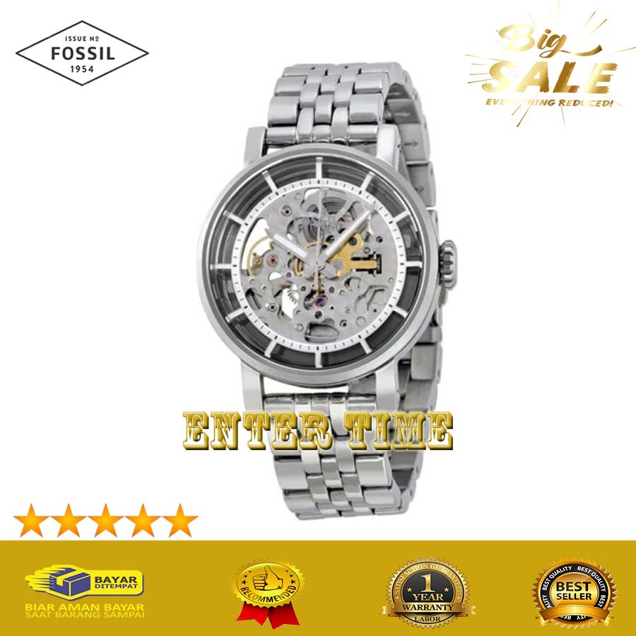 HOT PROMO  JAM TANGAN PRIA KEREN F0551L ME3067 ME 3067 MATIC STAINLESS SILVER JAM TANGAN IMPORT TERB
