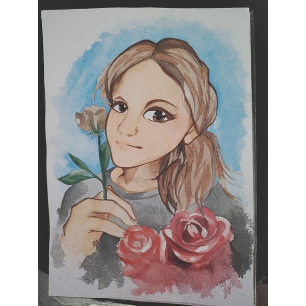 

Commission watercolor headshoot