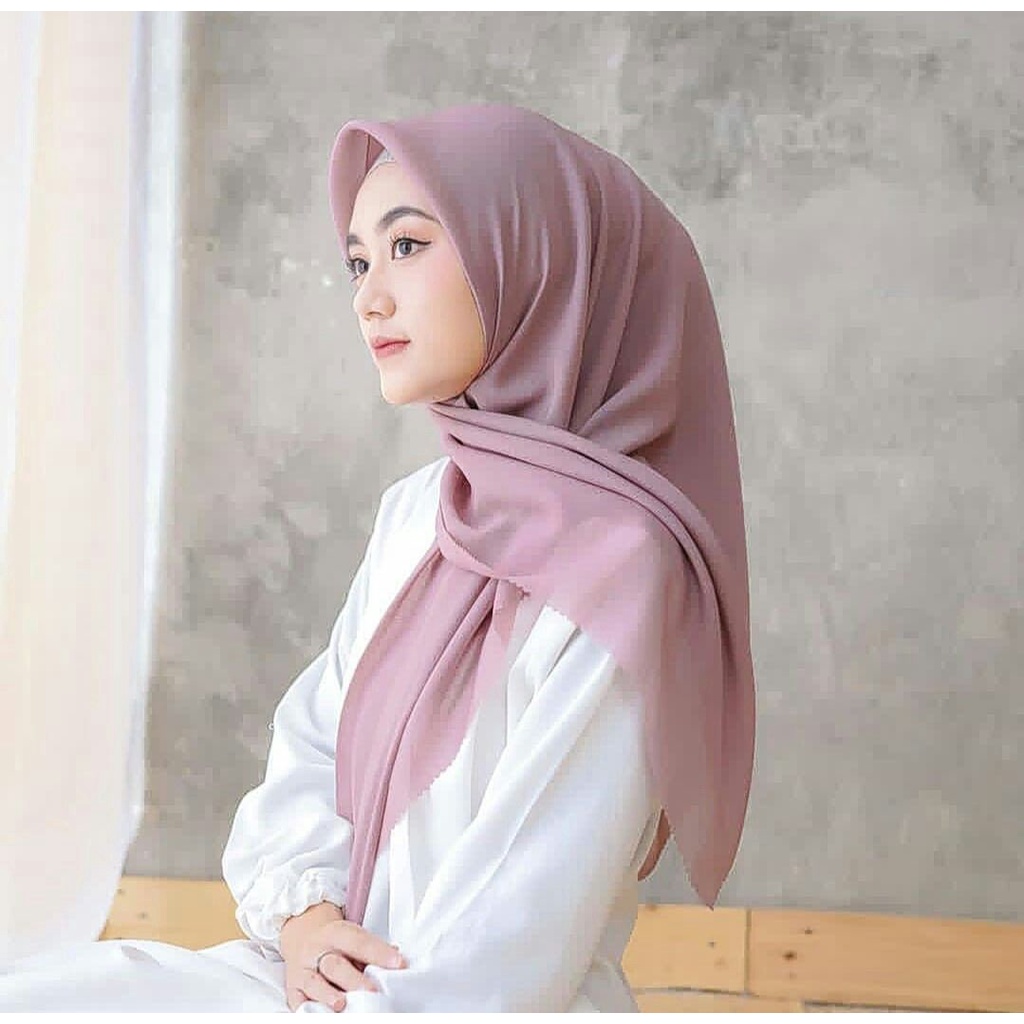 HIJAB BELLA LASER CUT - SUPERFINE COTTON-PREMIUM TERBARU-BASIC VOAL bella lasercut hijab segi empat