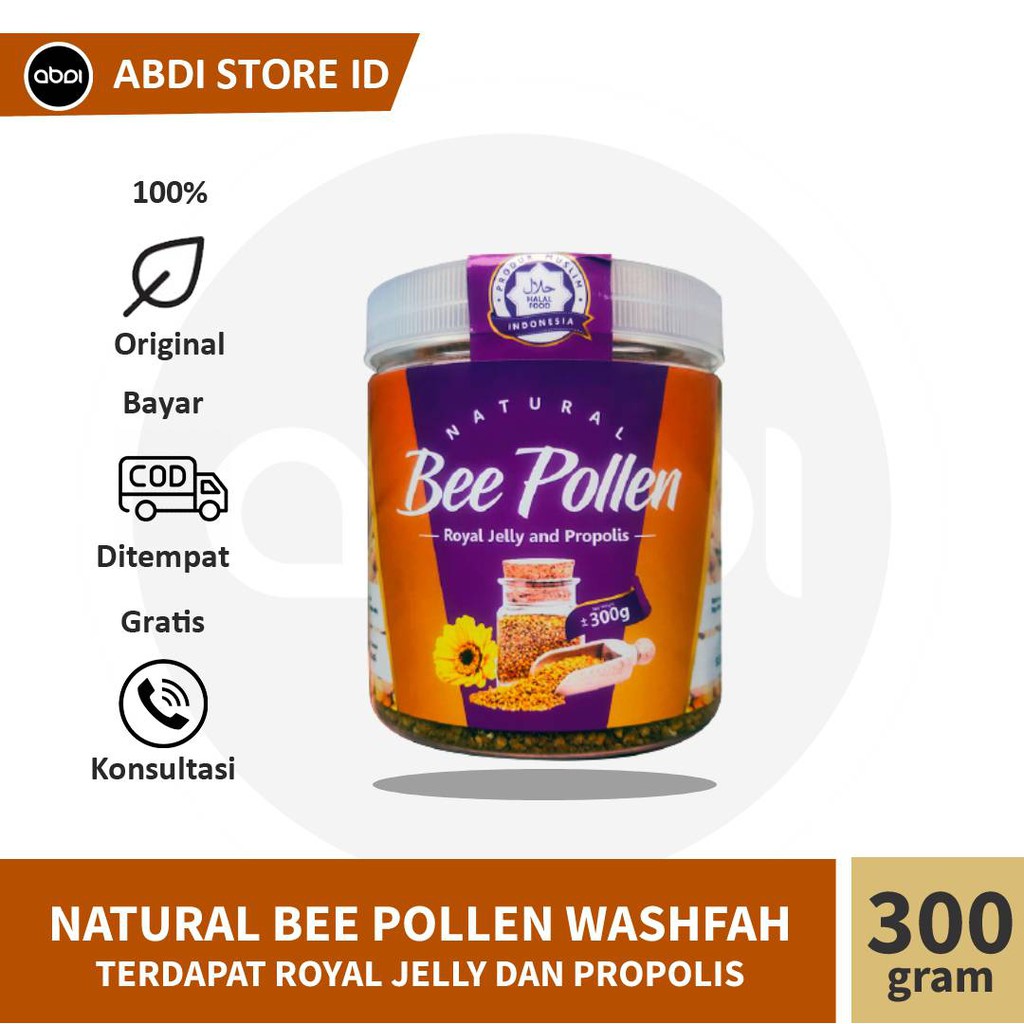 

Natural Bee Pollen 300 gram - Royal Jelly Plus Propolis