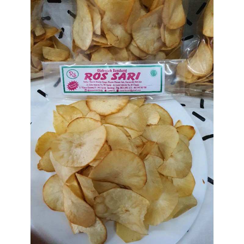 Keripik Singkong Original 250Gr Oleh Oleh Bandung